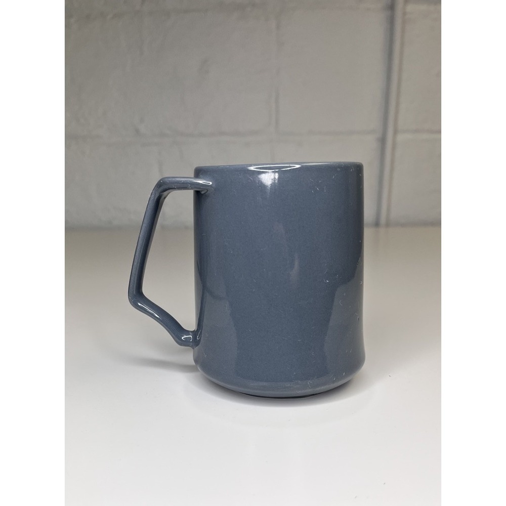 Dansk Kobenstyle Mug Slate Gray Blue MCM Denmark 2 Prong Handle Ceramic - Picture 2 of 10